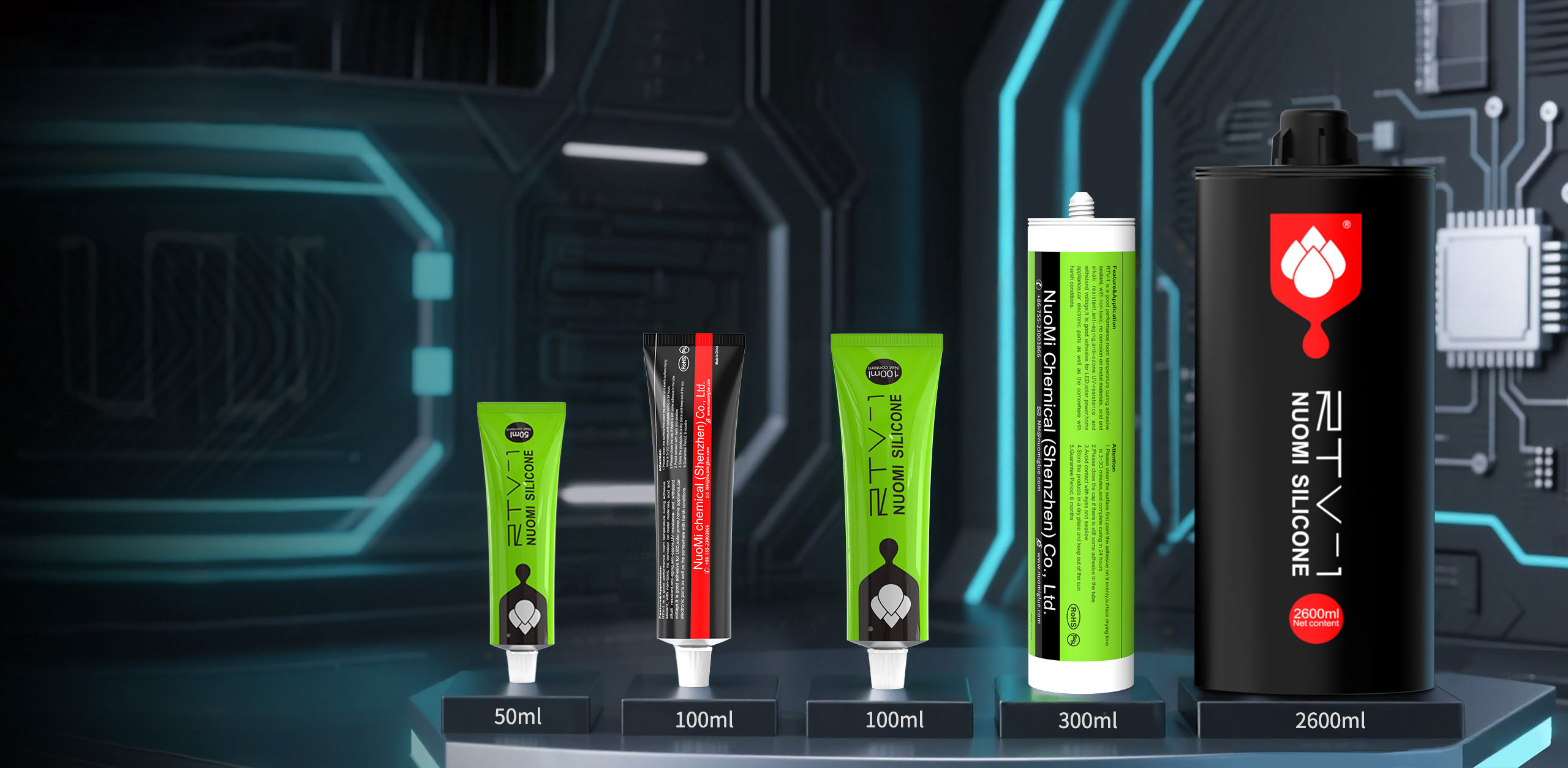 Monaróir greamaitheach silicone RTV